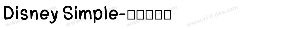 Disney Simple字体转换